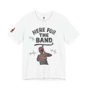 Here for the Band Varsity RGB Jersey Short Sleeve Tee